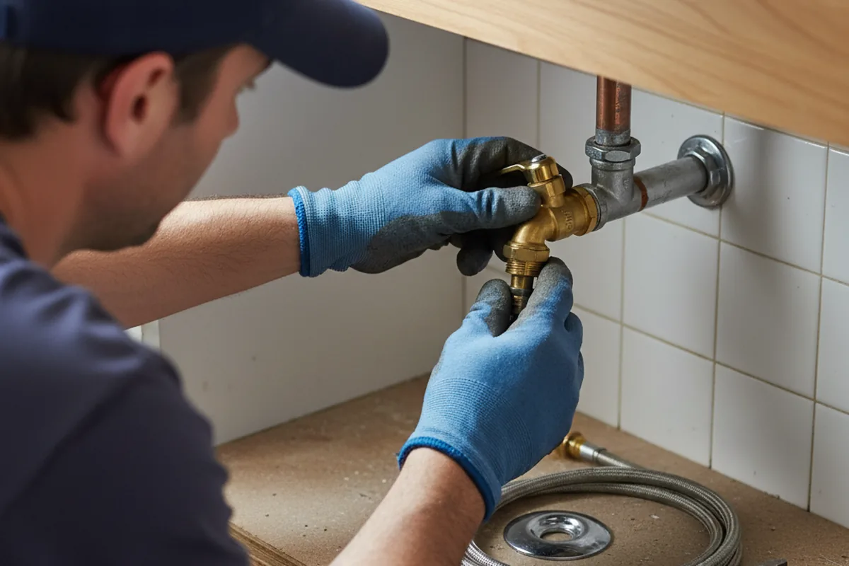 Shutoff valve and fitting work during Emergency Plumbing in Primm Springs